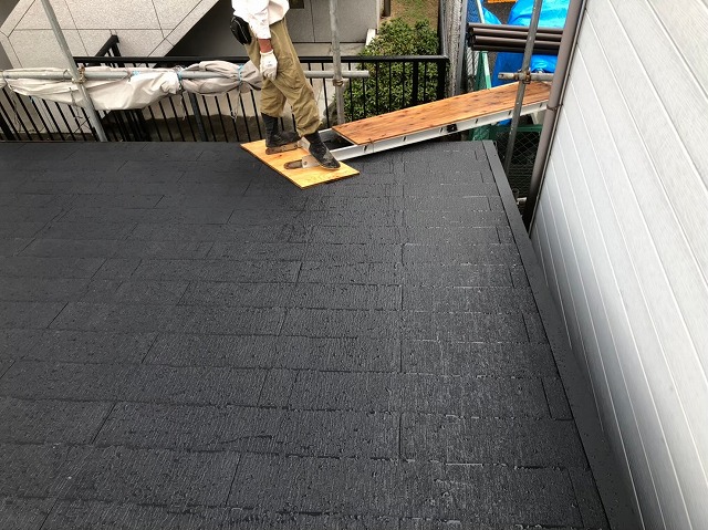 カラーベスト設置棟板金も